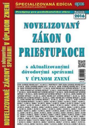 Novelizovaný zákon o priestupkoch 10 2016