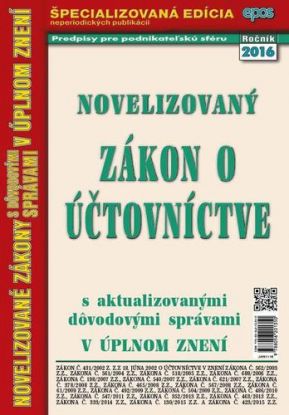 Novelizovaný zákon o účtovníctve 11 2016