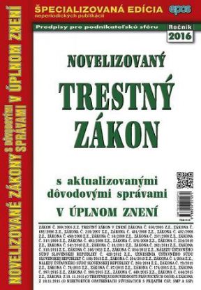Novelizovaný trestný zákon 15 2016