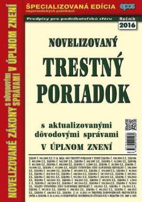 Novelizovaný trestný poriadok 16 2016