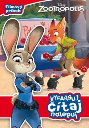 Zootropolis - vyfarbuj, čítaj, nalepuj