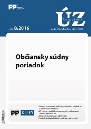 UZZ 8 2016 Občiansky súdny poriadok