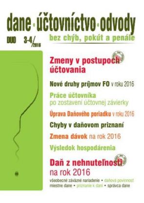 Dane Účtovníctvo Odvody 3-4 2016