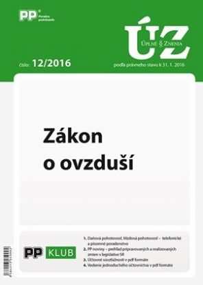 UZZ 12 2016 Zákon o ovzduší