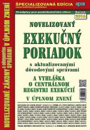Novelizovaný exekučný poriadok 23 2016
