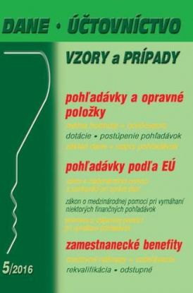 Dane, účtovníctvo vzory a prípady 5 2016
