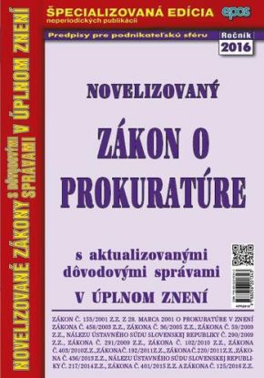 Novelizovaný zákon o prokuratúre 26 2016