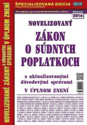 Novelizovaný Zákon o súdnych poplatkoch 27 2016