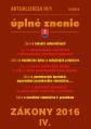 Zákony 2016 IV. aktualizácia IV 1