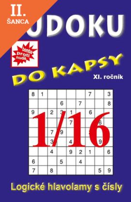 Lacná kniha Sudoku do kapsy 1/2016 (modrá)