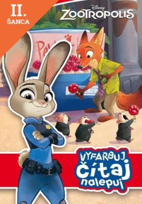 Lacná kniha Zootropolis - vyfarbuj, čítaj, nalepuj