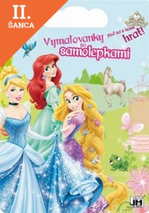 Lacná kniha Vymaľovanky so samolepkami. Princezná