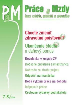 Práce a Mzdy 7-8 2016