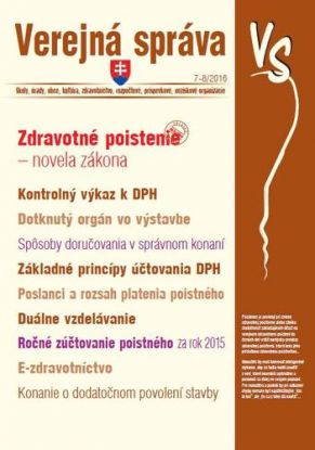 Verejná správa 7-8 2016