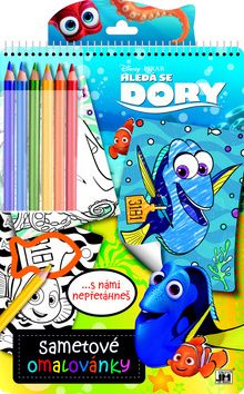 Sametové omalovánky Hledá se Dory