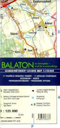 Balaton és környéke / Balaton and its surroundings 1:125 000
