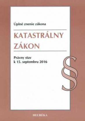 Katastrálny zákon - Úzz, 2016