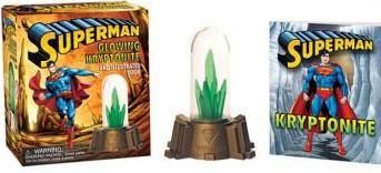 Superman - Glowing Kryptonite and Illustrated Book