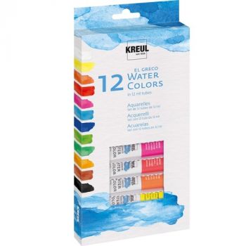 Akvarelové farby Kreul El Greco 12x12 ml
