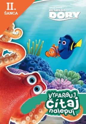 Lacná kniha Hľadá sa Dory - Vyfarbuj, čítaj, nalepuj