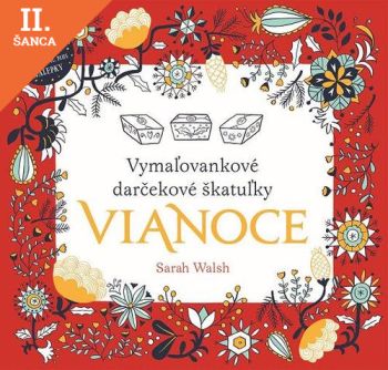 Lacná kniha Vianoce Vymaľovankové darčekové škatuľky