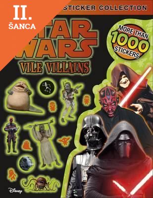 Lacná kniha Star Wars Vile Villains Ultimate Sticker Collection