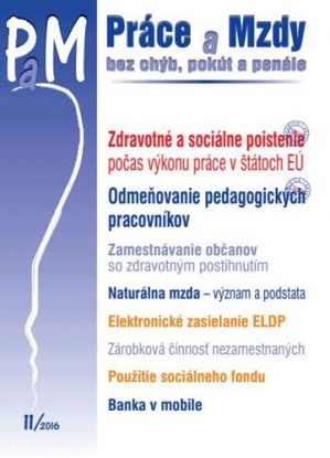 Práce a Mzdy 11 2016
