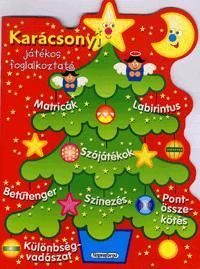 Karácsonyi játékos foglalkoztató - piros