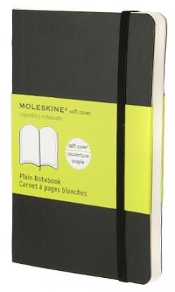 Zápisník MOLESKINE mäkký čistý čierny S