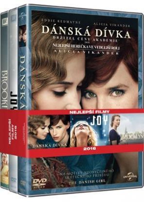 Nejlepší filmy ženy (Dánská dívka, Joy, Brooklyn) 3DVD
