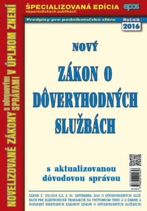 Zákon o dôveryhodných službách 36/16