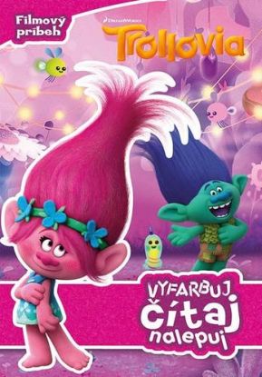 Trollovia - Vyfarbuj, čítaj, nalepuj