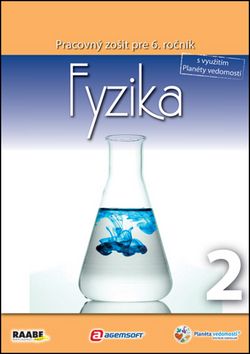Fyzika Pracovný zošit pre 6. ročník 2