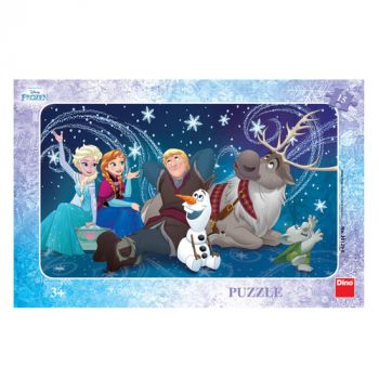 Puzzle Ľadové kráľovstvo: Snehové vločky 15 Dino