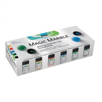 Sada mramorovacích farieb Basic Kreul 6x20 ml