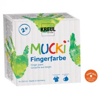 Sada prstových farieb MUCKI Kreul 4x150 ml
