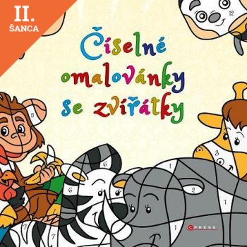 Lacná kniha Číselné omalovánky se zvířátky