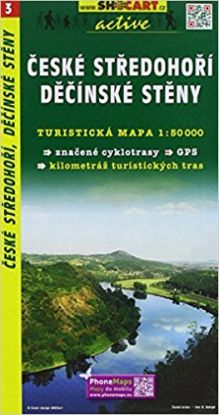 České středohoří, Děčínské stěny turistická mapa 1:50T