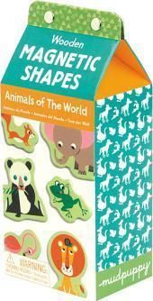 Animals of the World Wooden Magnetic Shapes