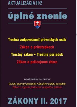 Zákony 2017 II. aktualizácia II 2