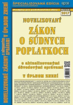 Novelizovaný zákon o súdnych poplatkoch 2017/16