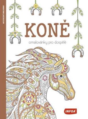 Omalovánky pro dospělé - Koně