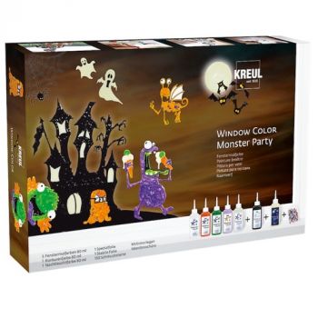 Sada farieb na sklo Window Color Monster Party Kreul