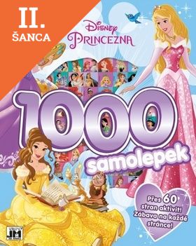 Lacná kniha 1000 samolepek Disney Princezna