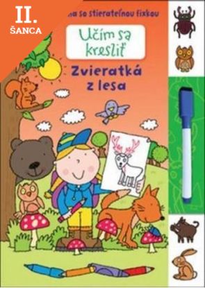 Lacná kniha Učím sa kresliť - Zvieratká z lesa