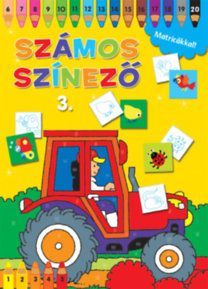 Számos színező matricákkal 3. - Sárga