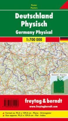 Nemecko nástenná mapa 1:700T lam+lišta FB