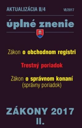 Zákony 2017 II. aktualizácia II 4