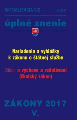 Zákony 2017 V. aktualizácia V 2