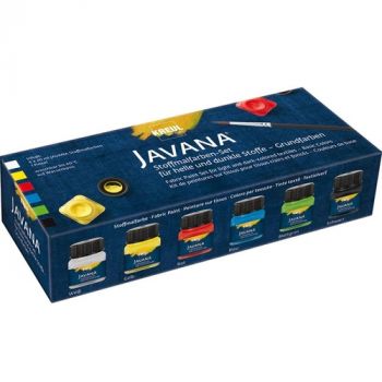 Sada farieb na textil Colors Dark Kreul Javana 6x20 ml